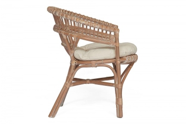 Кресло Tetchair Secret De Maison Koln с подушкой, натуральный ротанг, 736982 см, Натуральный + white wash