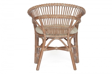 Кресло Tetchair Secret De Maison Koln с подушкой, натуральный ротанг, 736982 см, Натуральный + white wash
