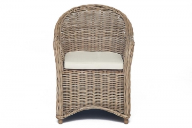 Кресло Tetchair Secret De Maison MAISONET c подушкой натуральный ротанг, 636685 см, натуральный серый/natural grey