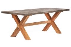 Стол обеденный Tetchair Secret De Maison Kalido дерево тик, 200х100х78см, серый/натуральный