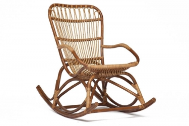 Кресло-качалка Tetchair Secret De Maison Andersen mod. 01 5086RC/1-1 натуральный ротанг, 69х99х93см, светлый мед/матовый