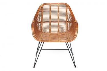 Кресло Tetchair Secret De Maison Pitaya mod. 01 5089 SP KD/1-1 натуральный ротанг/металл, 80х66х64см, светлый мед/черный