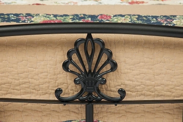 Кровать Tetchair РУМБА AT-203/ RUMBA дерево гевея/металл, 180х200 см king bed, красный дуб/черный