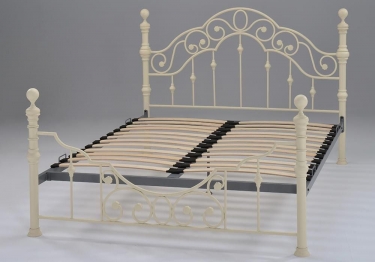 Кровать металлическая Tetchair VICTORIA 160200 см Queen bed, Античный белый Antique White