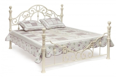 Кровать металлическая Tetchair VICTORIA 160200 см Queen bed, Античный белый Antique White