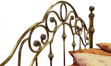 Кровать металлическая Tetchair VICTORIA 180200 см King bed, Античная медь Antique Brass