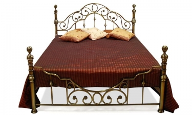 Кровать металлическая Tetchair VICTORIA 140200 см Double bed, Античная медь Antique Brass