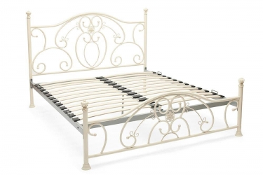 Кровать металлическая Tetchair ELIZABETH 160200 см Queen bed, Античный белый Antique White