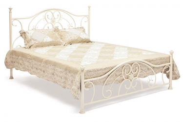 Кровать металлическая Tetchair ELIZABETH 160200 см Queen bed, Античный белый Antique White