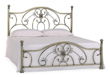 Кровать металлическая Tetchair ELIZABETH 140200 см Double bed, Античная медь Antique Brass