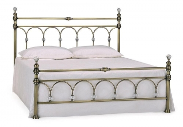 Кровать металлическая Tetchair WINDSOR 140200 см Double bed, Античная медь Antique Brass
