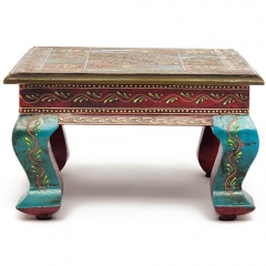 Столик Tetchair Secret De Maison HAVELY mod. BJ-001 дерево манго, 30x30x17 cm, этническая роспись