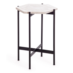 Столик кофейный Tetchair Secret De Maison FENDY mod. 11980 алюминиевый сплав/мрамор, 383853 см, античная медь