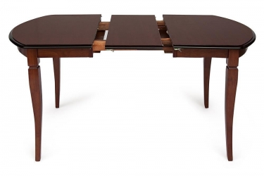 Стол раскладной Tetchair Modena MD-T4EX дерево гевея/мдф, 100+29х75х75 см, MAF Brown