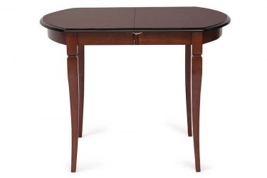 Стол раскладной Tetchair Modena MD-T4EX дерево гевея/мдф, 100+29х75х75 см, MAF Brown