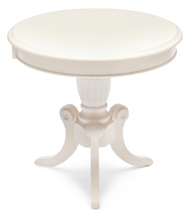 Стол Tetchair MEEN MO-ET дерево гевея/мдф, 59х59х55см, ivory white слоновая кость 2-5
