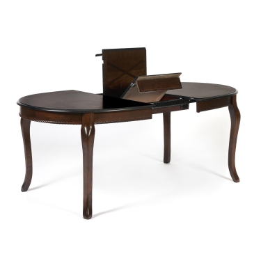 Стол раскладной Tetchair Royal RY-T6EX дерево гевея/мдф, 150+44х106х75см, Tobacco