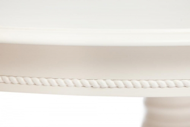 Стол обеденный Tetchair LORENZO Лоренцо дерево гевея/мдф, 160+46x107x76 cm, pure white 402