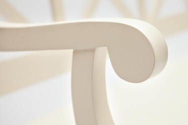 Скамейка Tetchair ALBIZZI Альбицци дерево гевея/мдф, 108х57х89 см, pure white 402