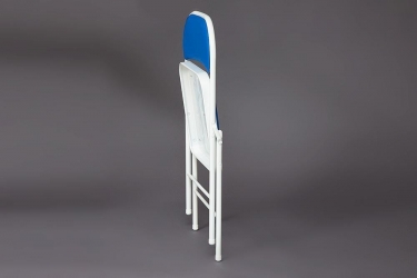 Стул складной Tetchair FOLDER mod. 032 каркас металл, сиденье/спинка экокожа, 415176см, синий