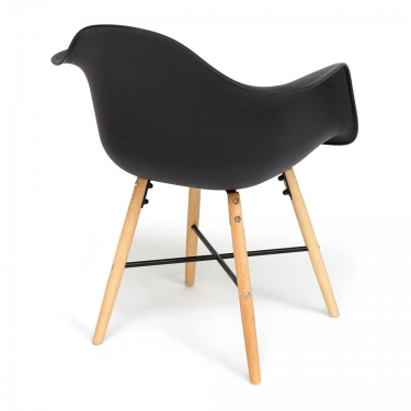 Кресло Tetchair CINDY EAMES mod. 919 Черный/black with natural legs