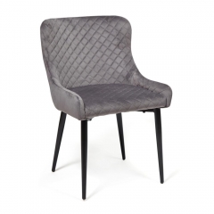 Стул Tetchair ELI mod. 8202 металл/ткань, 53x61,5x83 см, серый G-062-40/черный