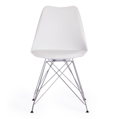 Стул Tetchair TULIP IRON CHAIR mod.EC-123 металл/пластик, 54,54883,5см, white белый