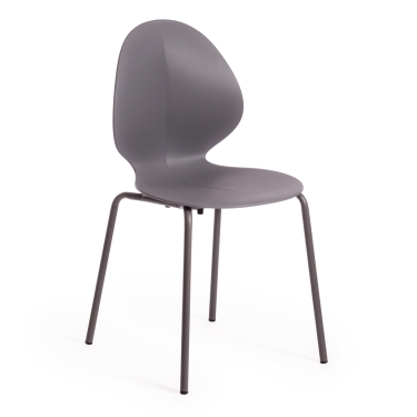 Стул Tetchair EBAY mod 03 металл/пластик, 52x46x83.5, серый