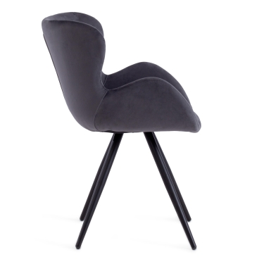 Кресло Tetchair BOEING mod. 9120 металл/вельвет, 42x58x84.5x47см, серый HLR 21/черный