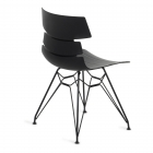 Стул Tetchair HANSEN mod. 622N пластик/металл, 51х47х80 см, высота до сиденья 45 см, черный/черный