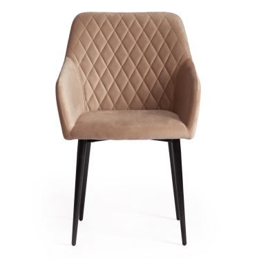 Кресло Tetchair BREMO mod. 708 ткань/металл, 58х55х83 см, высота до сиденья 48 см, бежевый barkhat 5/черный