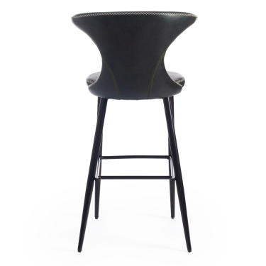 Стул барный Tetchair FLAIR BAR mod. 9018 экокожа/металл, 60 х 56 х 106 см , зеленый 14/черный