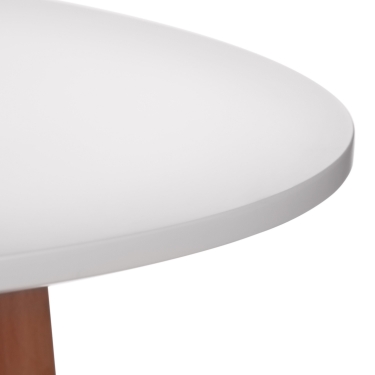 Стол Tetchair MARS mod. T1004 МДФ/дерево, 80 х 80 х 75 см , White Белый / Natural натуральный