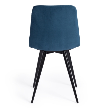 Стул Tetchair CHILLY mod. 7095 ткань/металл, 45x53х88 см, высота до сиденья 50 см, синий barkhat 29/черный