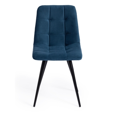 Стул Tetchair CHILLY mod. 7095 ткань/металл, 45x53х88 см, высота до сиденья 50 см, синий barkhat 29/черный