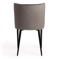 Стул Tetchair MANTRA mod. 713 ткань/металл, 49х61х82 см, высота до сидения 49 см, серый barkhat 26/черный