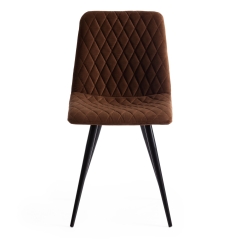Стул Tetchair CHILLY X mod. 7096 ткань/металл, 45x53х88 см, высота до сиденья 50 см, коричневый barkhat 11/черный