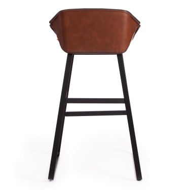 Стул барный Tetchair DORO mod. 9088S пластик/металл, 53,5 х 52 х 74 х 97,5 см , Grey Cерый 7 / Brown Коричневый 9 / черный