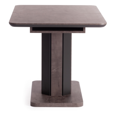 Стол обеденный Tetchair SKAT ЛДСП/МДФ, 120-160х80х75 см, Оникс/Графит
