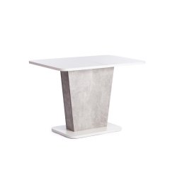 Стол обеденный Tetchair GENT ЛДСП, 110-145x68,6x75,5 см, Белый/Бетон