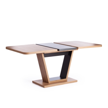 Стол обеденный Tetchair VOX ЛДСП, 132-172x85x75,5 см, Дуб артисан/Графит