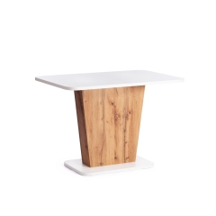 Стол обеденный Tetchair GENT ЛДСП, 110-145x68,6x75,5 см, Дуб вотан/Белый