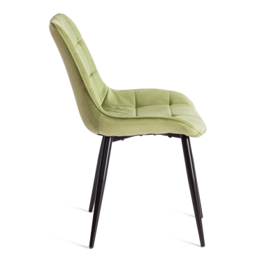 Стул Tetchair ABRUZZO mod. 8060 металл/вельвет, 52 х 63 х 85 см, зеленый HLR 54/черный