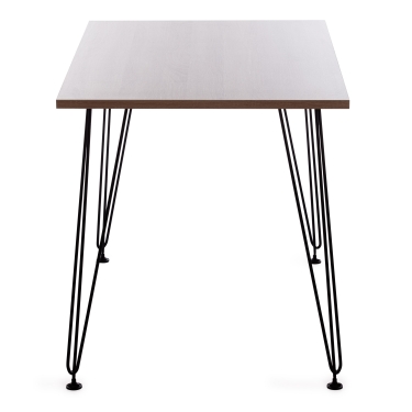 Стол Tetchair STAR ЛДСП/металл, 110х70х75 см, сонома топ/черные ножки