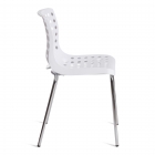Стул Tetchair SKALBERG mod. C-084-A металл/пластик, 46 х 56 х 79 см, White белый / Chrome хром