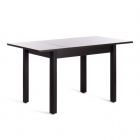 Стол Tetchair TURIA ЛДСП/HPL/МДФ, 100 х 70+40 х 75 см, Мрамор черный/черный