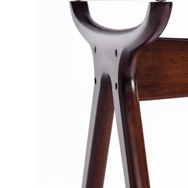 Стол обеденный Tetchair VIBORG mod. T-379G дерево гевея, стекло , 150 х 90 х 76 см , Темный орех HN GLAZE