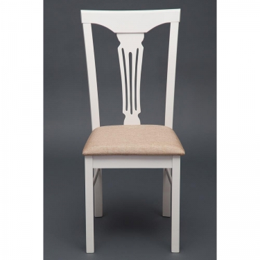 Стул Tetchair Гермес/ Hermes дерево гевея, 43х49х94см, Ivory white, ткань песочная Jaffy 104-58