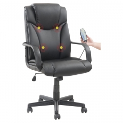Кресло с массажным модулем BRABIX BRABIX Relax MS-001 Черный