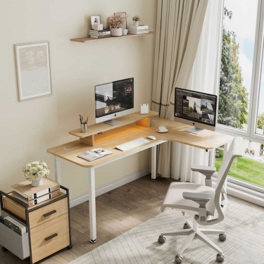 Стол письменный для компьютера угловой Eureka EUREKA EUREKA L60R-MW, Maple